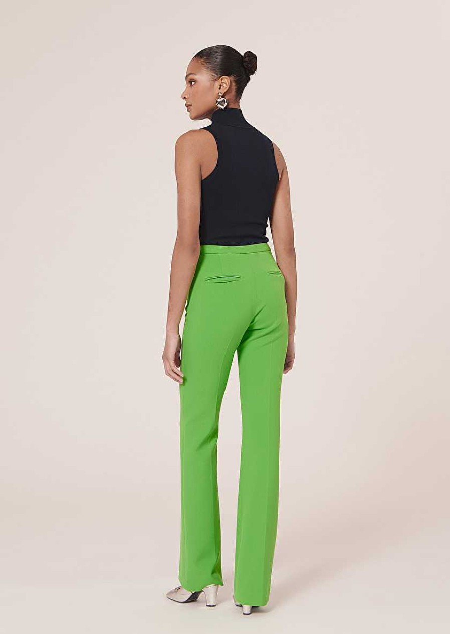 TARA JARMON Phoenix Green Double Canvas Pants Jeans & Pants