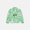 TARA JARMON Toxane Green Floral Printed Top Tops