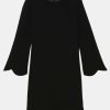 TARA JARMON Ruoda Black Dress In Crepe Dresses