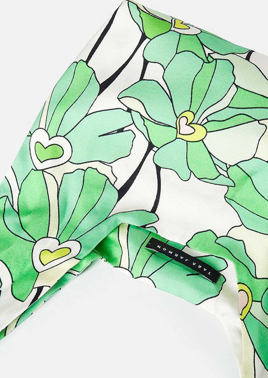 TARA JARMON Suzie Green Floral Printed Bag Accessories