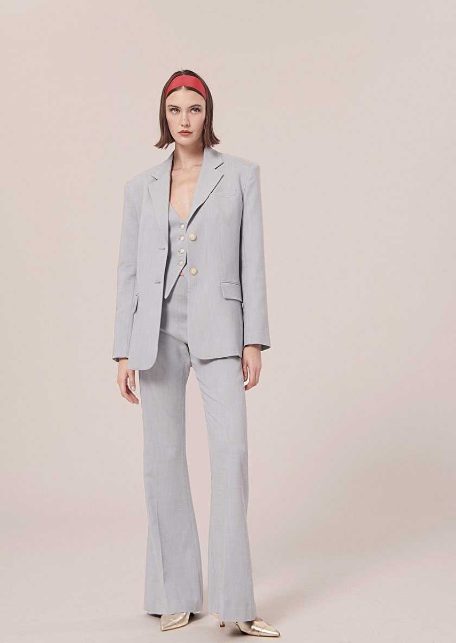 TARA JARMON Vasilie Blue Suit Jacket Jackets & Coats