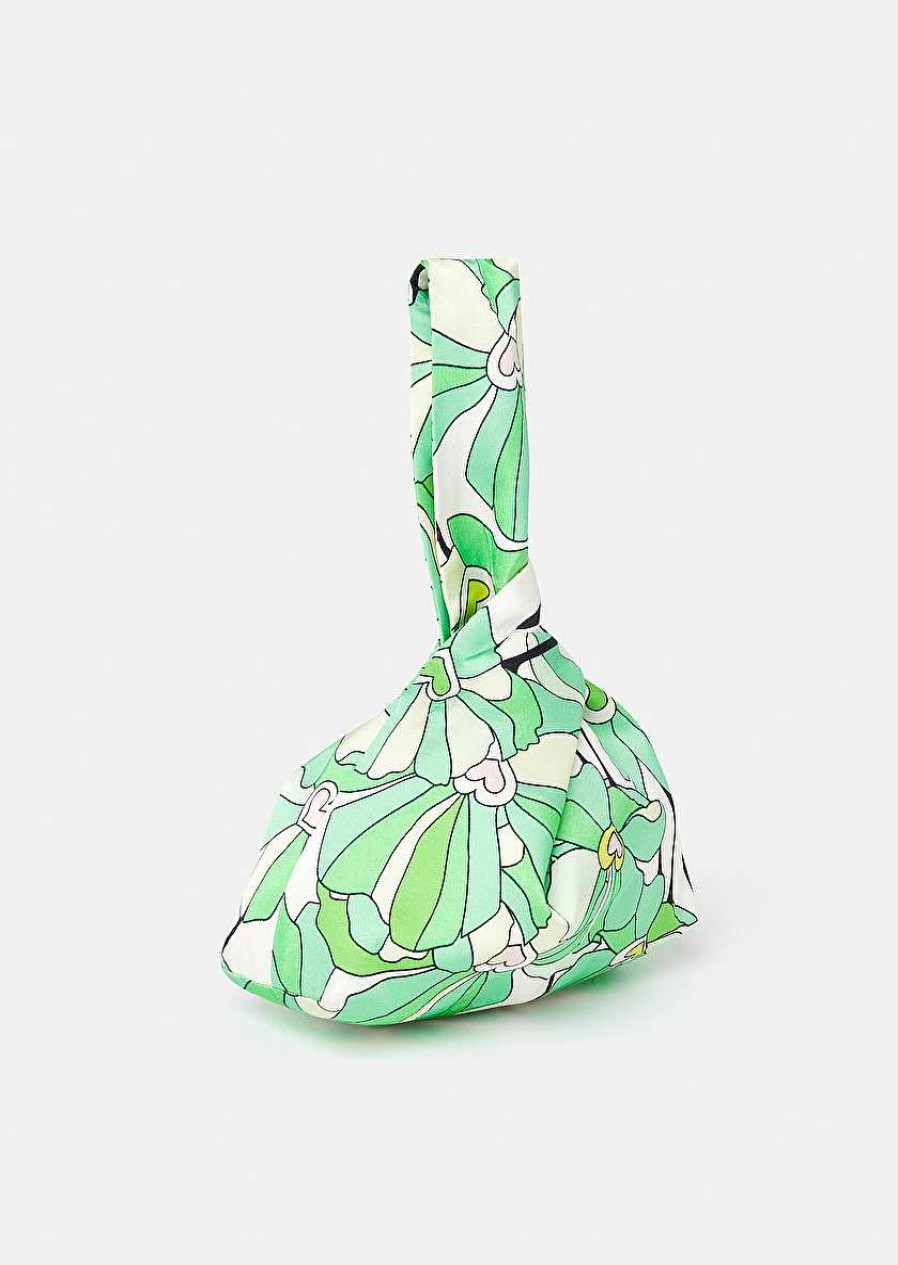 TARA JARMON Suzie Green Floral Printed Bag Accessories