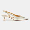 TARA JARMON Kaia Metallic Leather Pumps Accessories