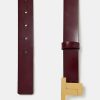 TARA JARMON 8 Bis Burgundy Leather Belt Accessories