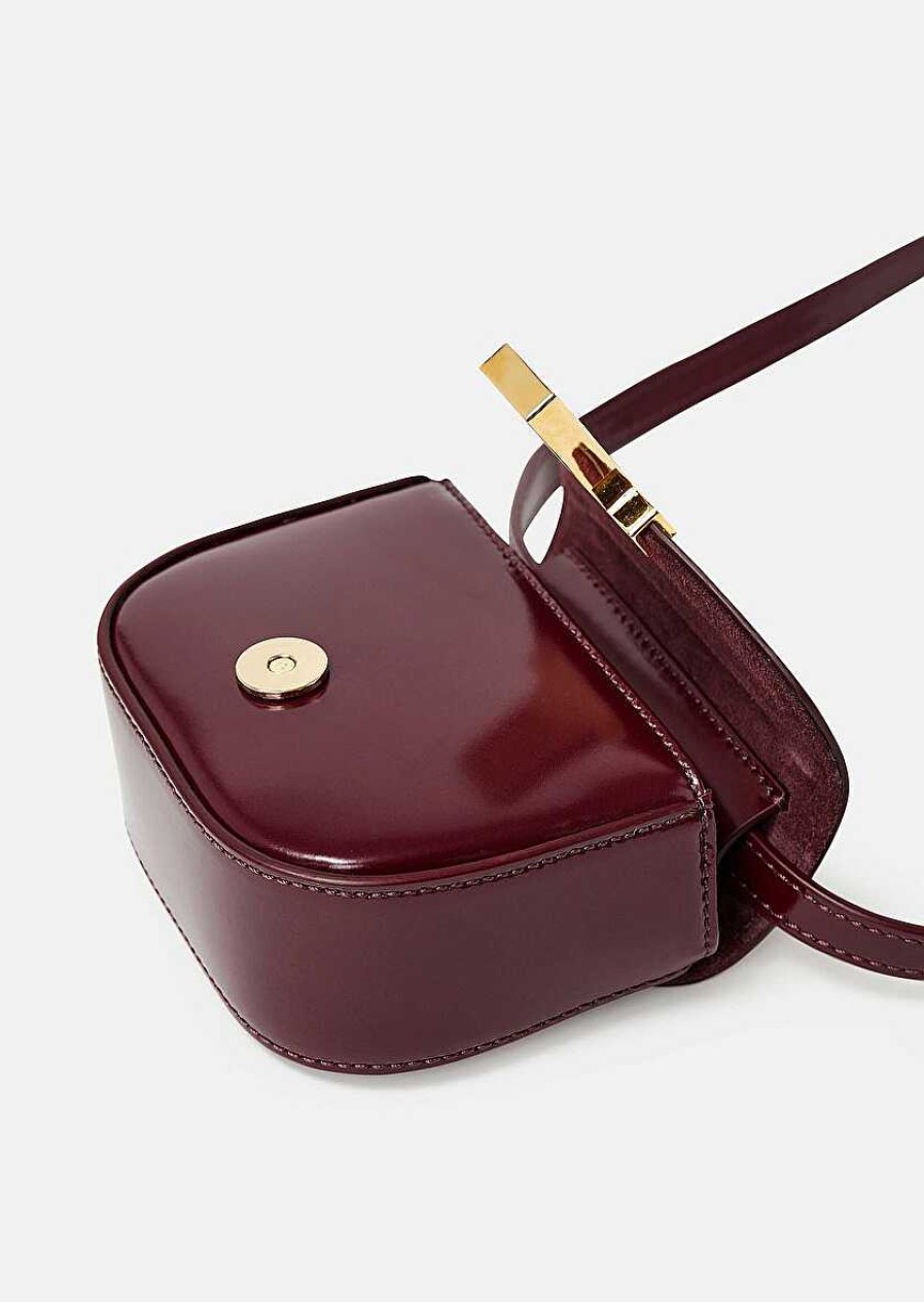 TARA JARMON 8 Bis Mini Burgundy Leather Bag Our Iconic