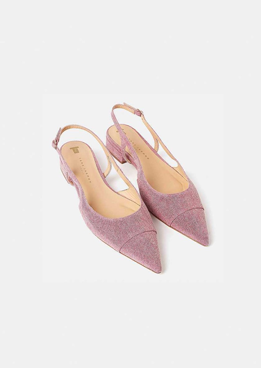 TARA JARMON Katia Pink Denim Pumps Accessories