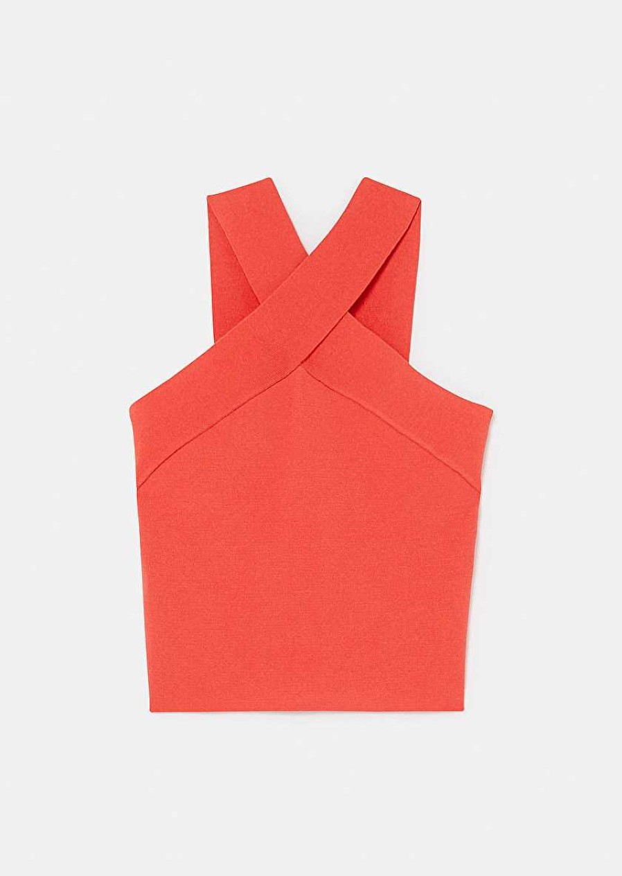 TARA JARMON Prana Coral Knit Top Knitwears