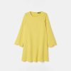 TARA JARMON Ruoda Yellow Crepe Dress Dresses