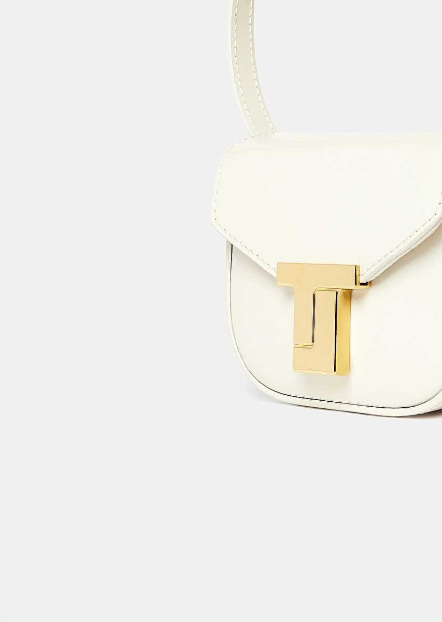 TARA JARMON 8 Bis Mini Ecru Leather Bag Our Iconic