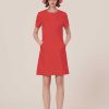 TARA JARMON Rehane Coral Double Canvas Dress Dresses