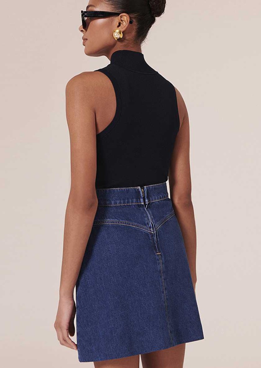 TARA JARMON Jasmina Blue Denim Skirt Skirts & Shorts