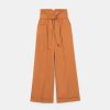 TARA JARMON Pyla Brown Poplin Pants Jeans & Pants