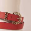 TARA JARMON Bella Coral Leather Belt Accessories