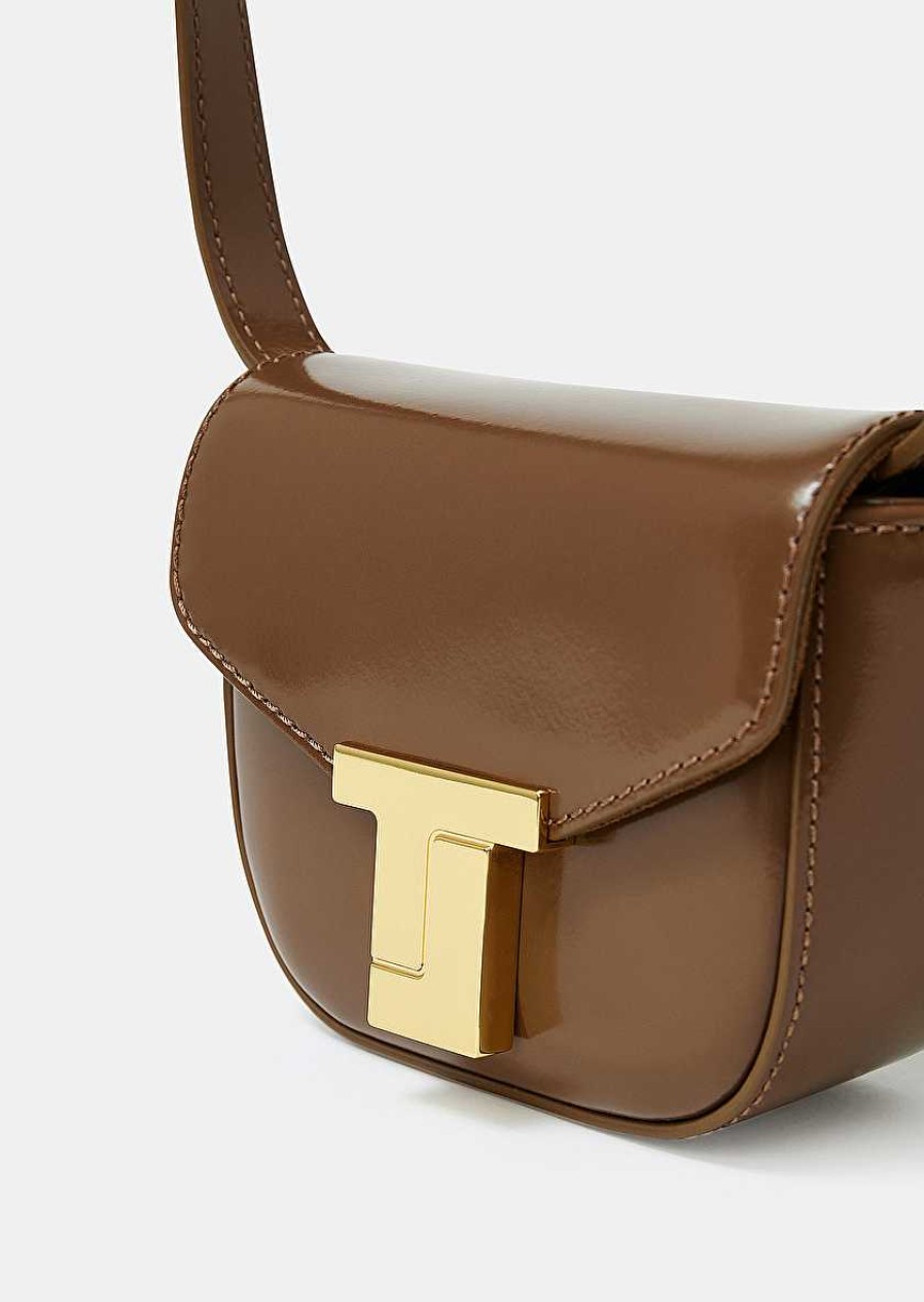 TARA JARMON 8 Bis Mini Taupe Leather Bag Our Iconic