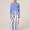 TARA JARMON Parigi Blue Striped Pants Jeans & Pants