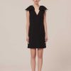 TARA JARMON Remarquable Black Crepe Dress Dresses