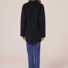 TARA JARMON Virgilio Midnight Blue Double-Sided Wool Jacket Jackets & Coats