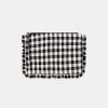 TARA JARMON Sabrina Black Vichy Soft Clutch Accessories