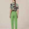 TARA JARMON Pascal Green Cold Wool Pants Jeans & Pants