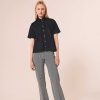 TARA JARMON Camilla Midnight Blue Denim Shirt Tops