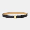 TARA JARMON 8 Bis Black Leather Belt Accessories