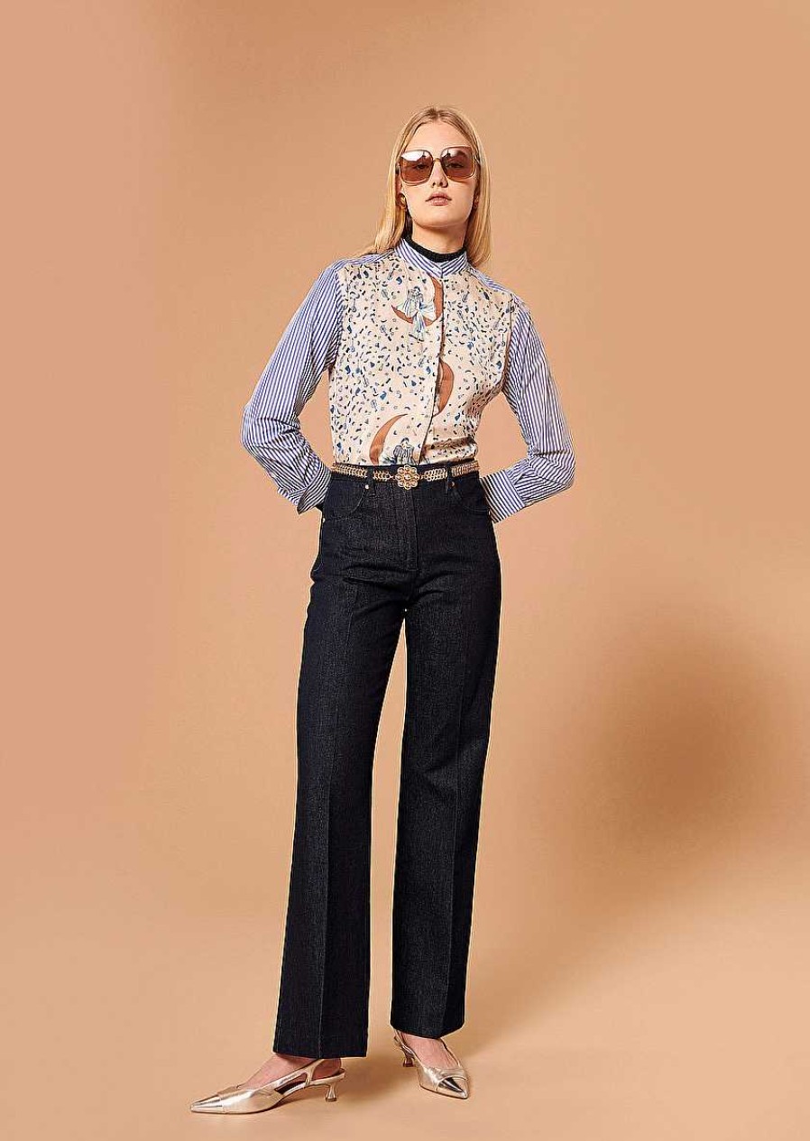 TARA JARMON Jerome Midnight Blue Denim Pants Jeans & Pants