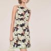 TARA JARMON Ritza Midnight Blue Flower Printed Dress Dresses