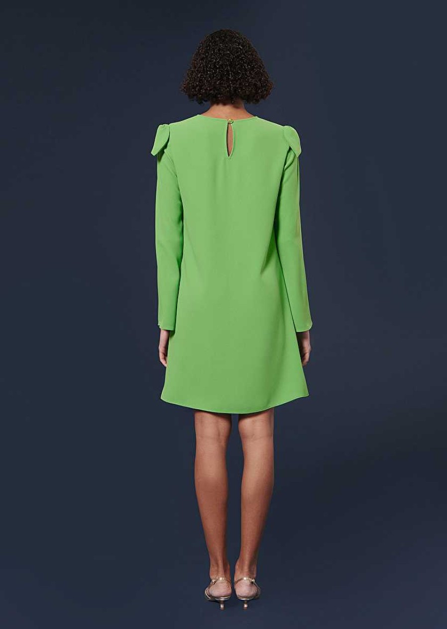 TARA JARMON Renato Green Crepe Dress Dresses