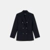 TARA JARMON Viola Black Cold Wool Suit Jacket Jackets & Coats