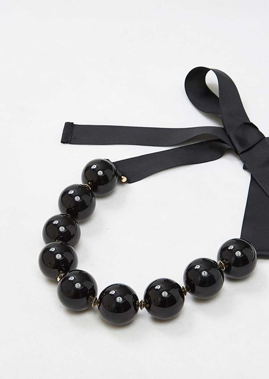 TARA JARMON Bella Black Necklace Accessories