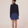 TARA JARMON Guest Midnight Blue Cupro Cardigan Knitwears