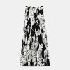 TARA JARMON Joya Ecru With Black Flowers Skirt Skirts & Shorts