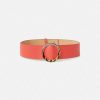 TARA JARMON Lauren Coral Leather Belt Accessories