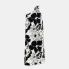 TARA JARMON Rekia Ecru With Black Flowers Dress Dresses