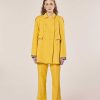 TARA JARMON Marnie Yellow Double Cotton Coat Jackets & Coats