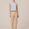 TARA JARMON Pablo Beige Cotton Pants Jeans & Pants