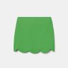 TARA JARMON Joliette Green Crepe Skirt Skirts & Shorts