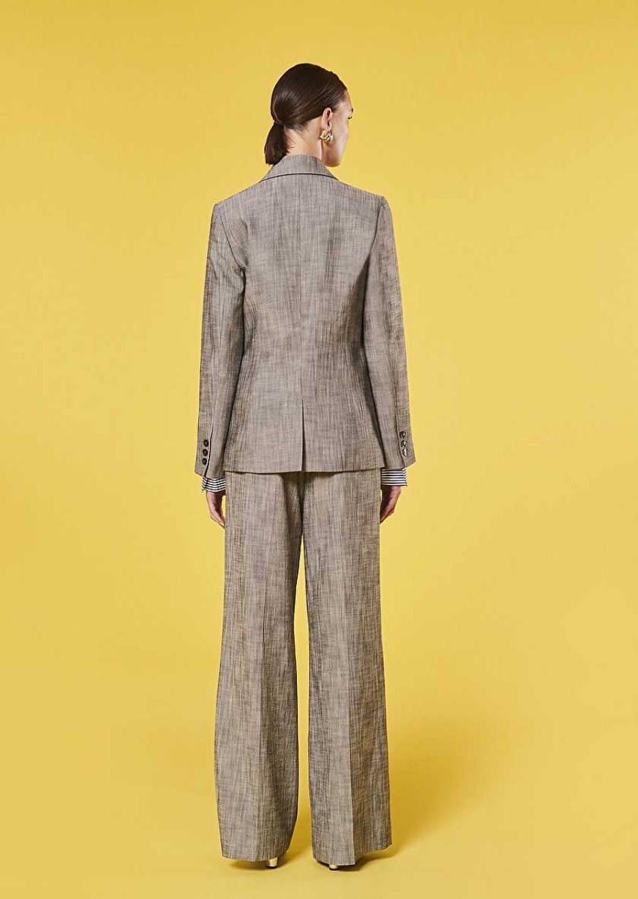 TARA JARMON Valeriane Grey Suit Jacket Jackets & Coats