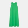 TARA JARMON Roxy Green Crepe Dress Dresses