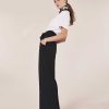 TARA JARMON Pyla Black Crepe Pants Jeans & Pants