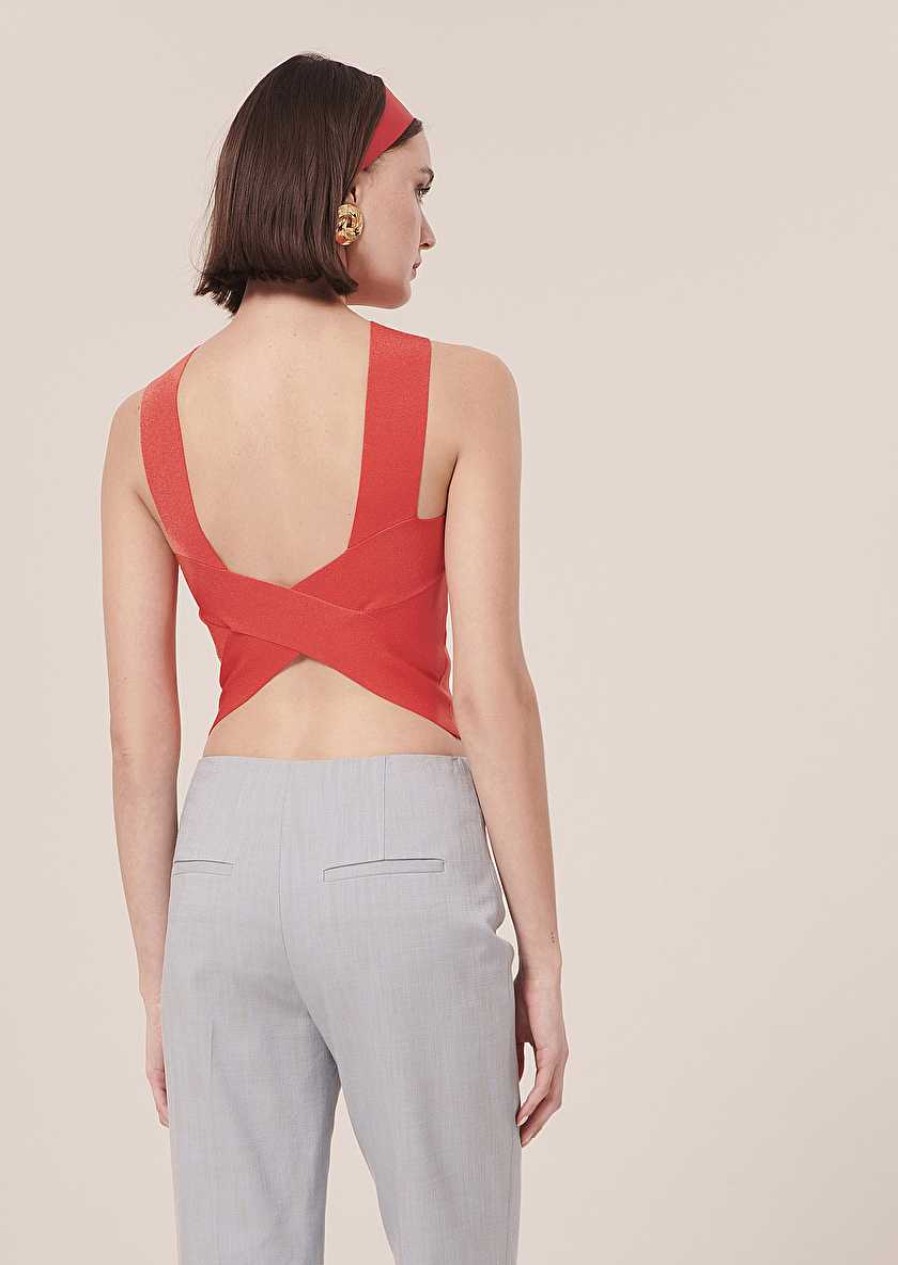 TARA JARMON Prana Coral Knit Top Knitwears