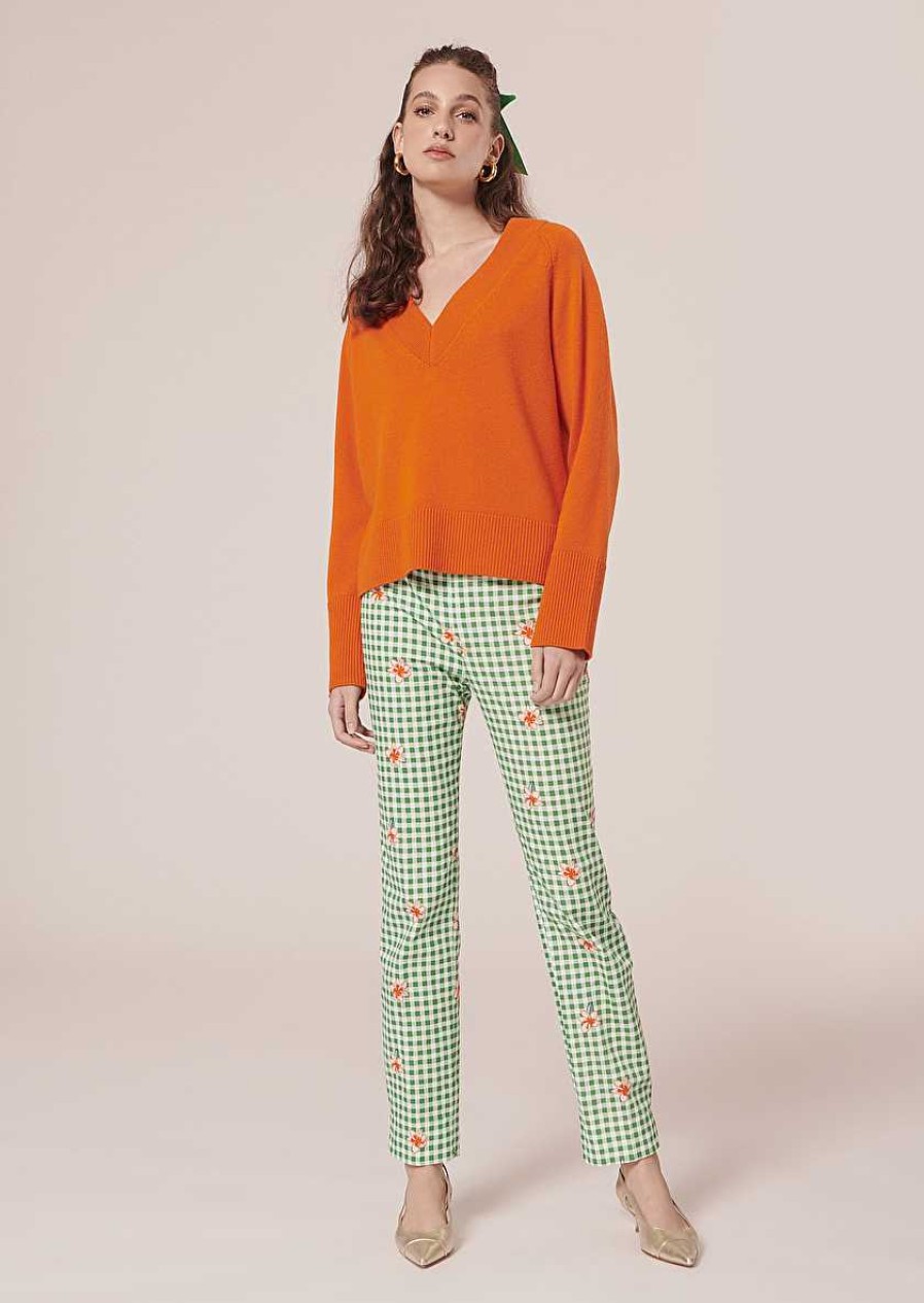 TARA JARMON Pablo Green Vichy Pants Jeans & Pants