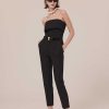 TARA JARMON Pascal Black Cold Wool Pants Jeans & Pants