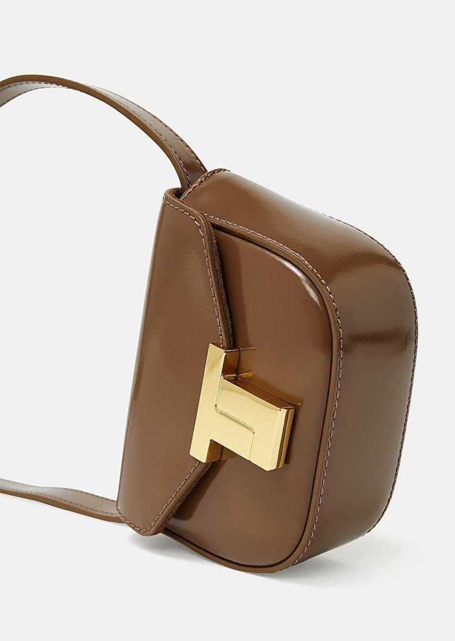 TARA JARMON 8 Bis Mini Taupe Leather Bag Our Iconic