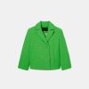 TARA JARMON Marcello Green Double Cotton Coat Jackets & Coats