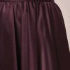 TARA JARMON Joya Brown Fluid Satin Skirt Skirts & Shorts