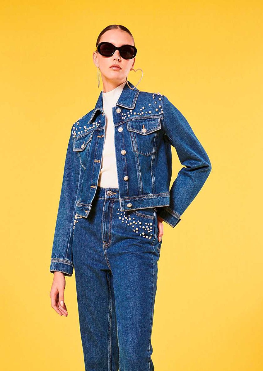 TARA JARMON Vicky Blue Denim Jacket Jackets & Coats