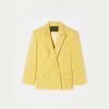 TARA JARMON Victoria Yellow Suit Jacket Jackets & Coats