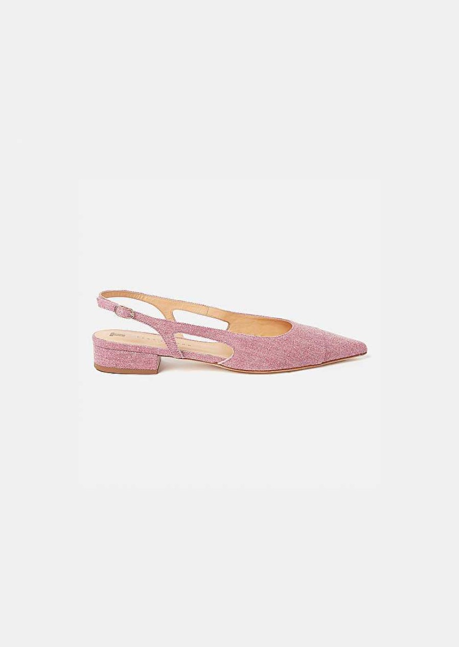 TARA JARMON Katia Pink Denim Pumps Accessories