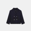 TARA JARMON Marcello Midnight Blue Double Cotton Coat Jackets & Coats